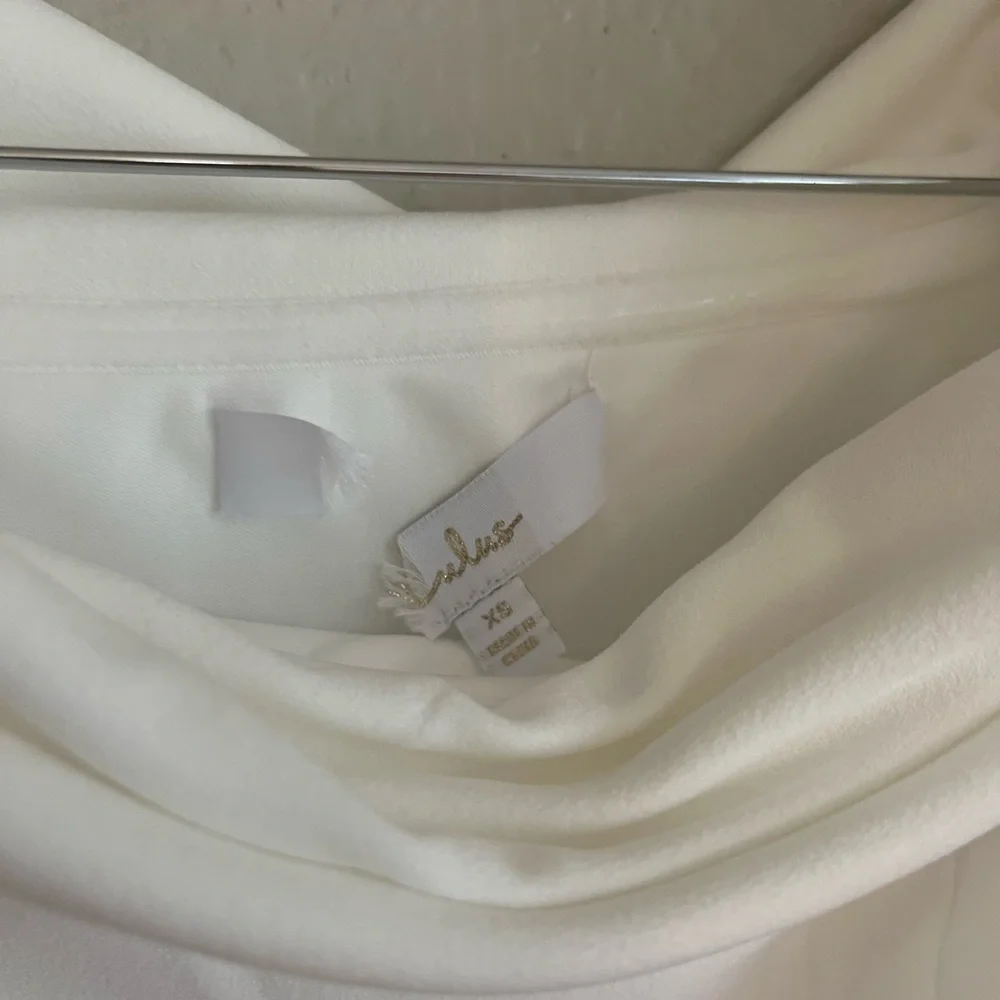 Exceptional Romance White Off-the-Shoulder Mermaid Maxi Dress NWOT_4
